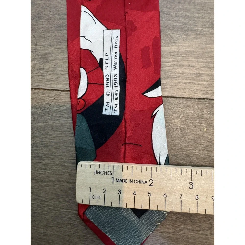 Vintage‎ New York Giants Tie Mens Red NFL Football Looney Tunes Tweety 90s